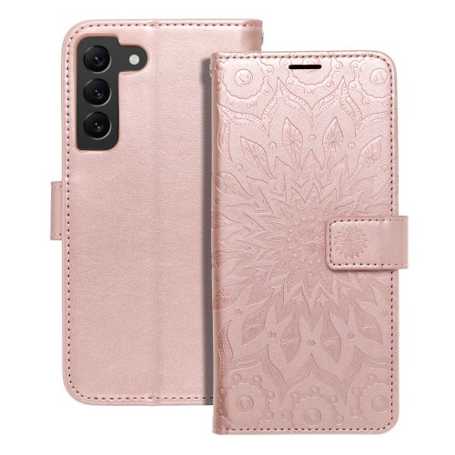 E-shop Puzdro Mezzo Book Samsung Galaxy S22 vzor mandala - zlato ružové