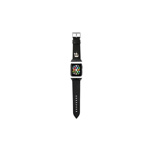 Karl Lagerfeld case for 38 / 40 KLAWMOKHK Apple Watch Strap Saffiano KH black