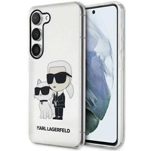 Puzdro Karl Lagerfeld Samsung Galaxy S23 Plus KLHCS23MHNKCTGT transparent HC IML Glitter NFT K&C