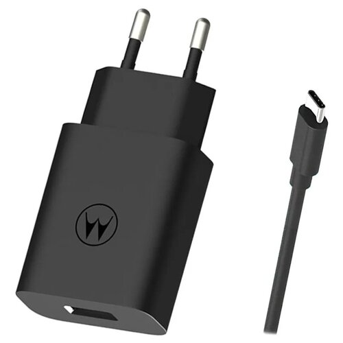 E-shop Motorola TurboPower Cestovní Nabíječka 20W vč. USB-C Kabelu Black