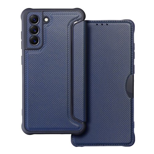 Puzdro Razor Book Samsung Galaxy S21 FE - modré