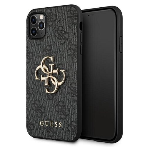 E-shop Guess case for iPhone 13 Pro Max 6,7&quot; GUHCP13X4GMGGR grey hard case 4G Big Metal Logo