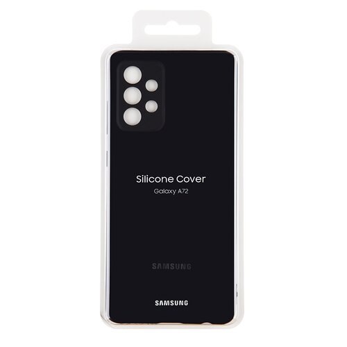 E-shop EF-PA725TBE Samsung Silikonový Kryt pro Galaxy A72/A72 5G Black (Pošk. Balení)