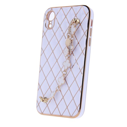 Glamour case for iPhone XR white