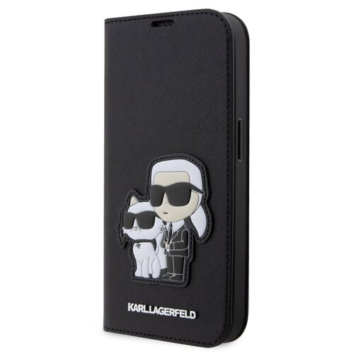 E-shop Karl Lagerfeld PU Saffiano Karl and Choupette NFT Book Pouzdro pro iPhone 13 Pro Black