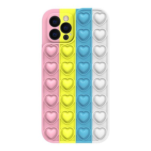 E-shop Puzdro Heart Pop It iPhone 7/8/SE 2020/SE 2022 - farebné