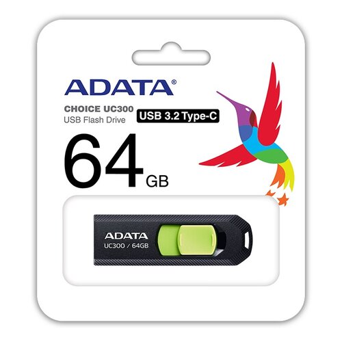 E-shop ADATA UC300/64GB/USB 3.2/USB-C/Černá