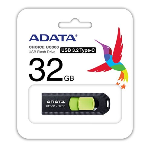 ADATA UC300/32GB/USB 3.2/USB-C/Černá