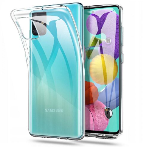Transparentní silikonový kryt s tloušťkou 0,3mm Samsung Galaxy A71 průsvitný