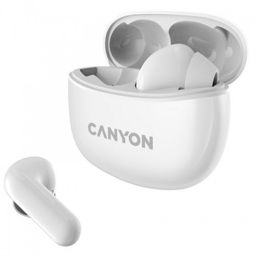 E-shop Canyon TWS-5, True Wireless slúchadlá v klasickom dizajne, biele
