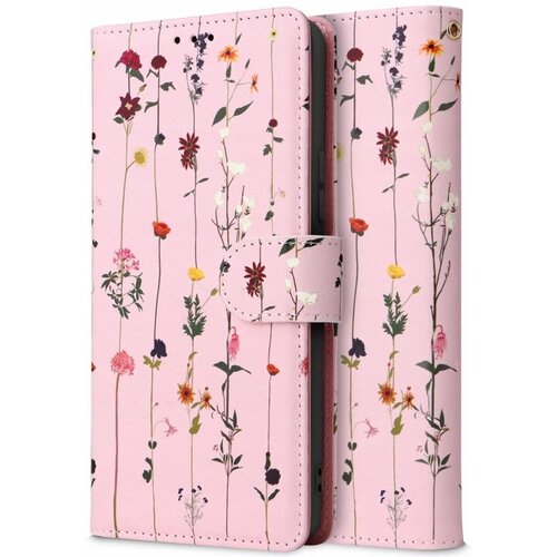 E-shop Puzdro Tech-Protect Book Samsung Galaxy A14 4G/5G, Lúčne kvety - ružové