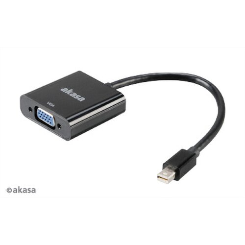 E-shop AKASA AK-CBDP07-20BK Mini DisplayPort to VGA Converter, 20cm