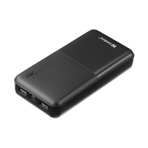 E-shop Sandberg Saver Powerbank 20000 mAh,2x USB-A,čierny
