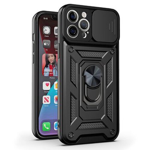 E-shop Puzdro Defender Slide iPhone 14 Pro - čierne