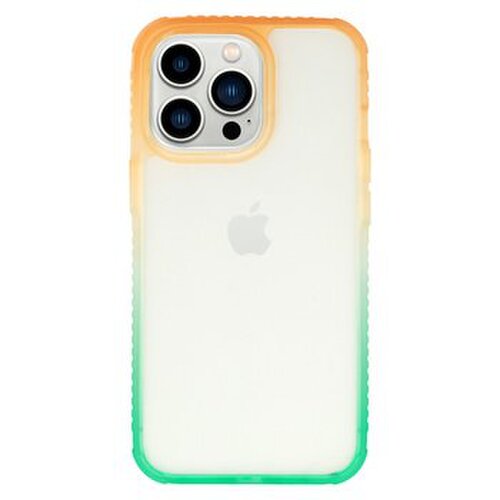 E-shop Puzdro Idear W15 iPhone 13 - oranžovo-mätové
