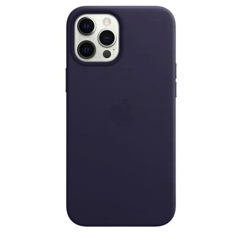 MJYT3ZM/A Apple Leather Kožený Kryt vč. MagSafe pro iPhone 12 Pro Max Deep Violet