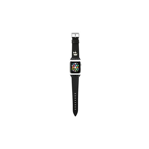 Remienok Karl Lagerfeld Karl Head PU Apple Watch 42/44mm - čierny