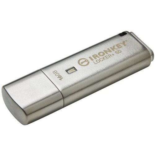 E-shop Kingston IronKey Locker+ 50/16GB/145MBps/USB 3.1/USB-A/Stříbrná