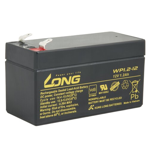E-shop LONG baterie 12V 1,2Ah F1 (WP1.2-12)