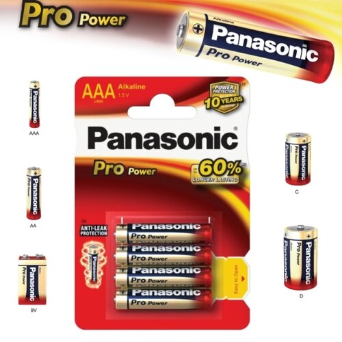 E-shop Alkalická baterie AAA Panasonic Pro Power LR03 4ks