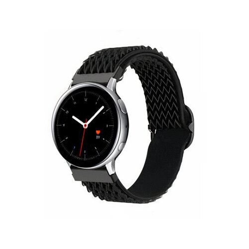 E-shop mobilNET 20 MM Látkový remienok na hodinky v štýle wawe, čierny