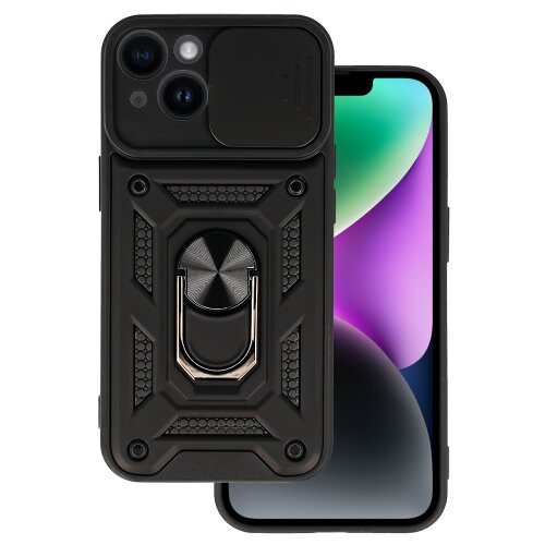 Puzdro Defender Slide iPhone 15 - čierne