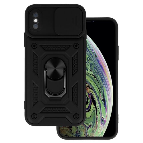 Puzdro Defender Slide iPhone X/XS - čierne