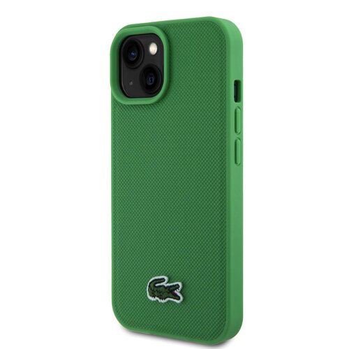 E-shop Lacoste Iconic Petit Pique Woven Logo Magsafe Zadní Kryt pro iPhone 15 Green
