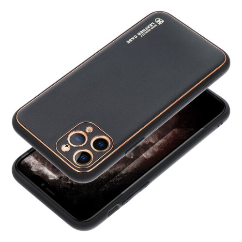 Puzdro Leather TPU iPhone 15 Pro Max - čierne