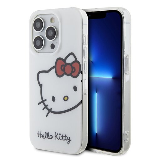 E-shop Hello Kitty IML Head Logo Zadní Kryt pro iPhone 15 Pro Max White