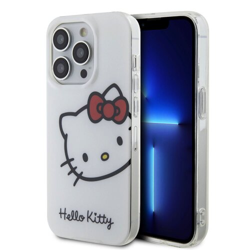 E-shop Hello Kitty IML Head Logo Zadní Kryt pro iPhone 15 Pro White