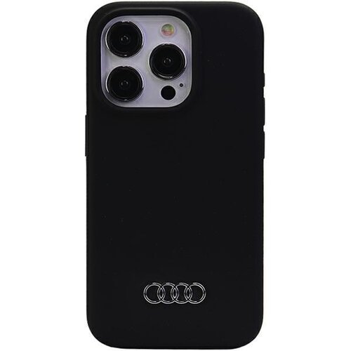 E-shop Audi Silicone Zadní Kryt pro iPhone 15 Pro Max Black