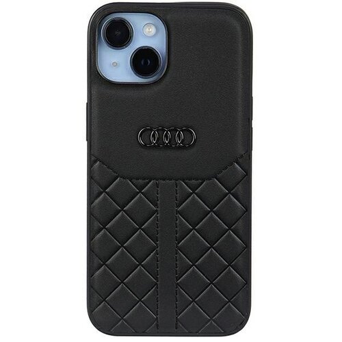 E-shop Audi Genuine Leather Zadní Kryt pro iPhone 14 Black