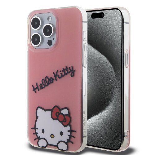 E-shop Hello Kitty IML Daydreaming Logo Zadní Kryt pro iPhone 15 Pro Max Pink