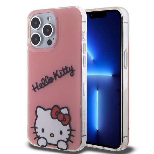 E-shop Hello Kitty IML Daydreaming Logo Zadní Kryt pro iPhone 13 Pro Pink