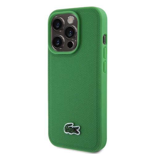 E-shop Lacoste Iconic Petit Pique Woven Logo Magsafe Zadní Kryt pro iPhone 15 Pro Max Green