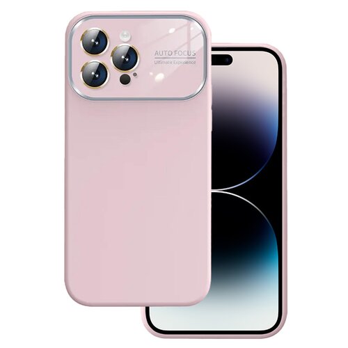 E-shop Puzdro Lens iPhone 15 Pro, silikónové - ružové