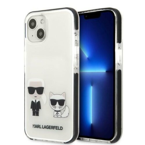 Karl Lagerfeld case for iPhone 13 KLHCP13MTPEKCW black hard case Iconic Karl & Choupette