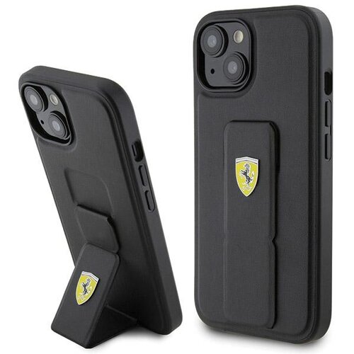 E-shop Ferrari case for iPhone 15 6,1&quot; FEHCP15SGSPSIK HC GRIP STAND PU