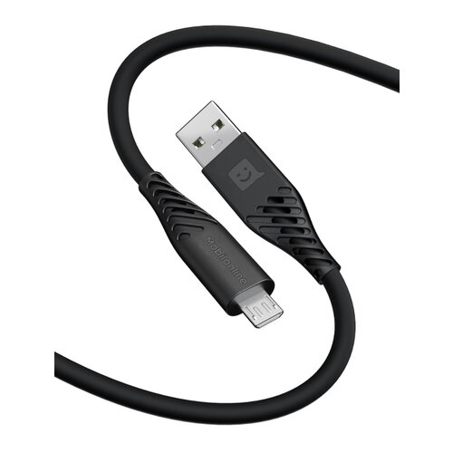 E-shop EKO KÁBEL Silikon USB/Micro USB 1,2 M 60W Čierna