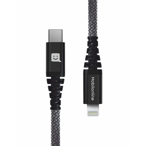 E-shop EKO KÁBEL Kevlar USB-C/ Lightning 1,2 M 60W Antracit
