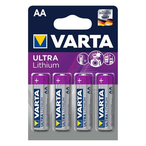 E-shop Varta Ultra Lithium AA Baterie 4ks