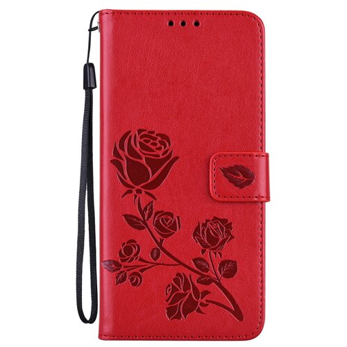 Puzdro Rose Book Xiaomi Redmi Note 13 4G - červené