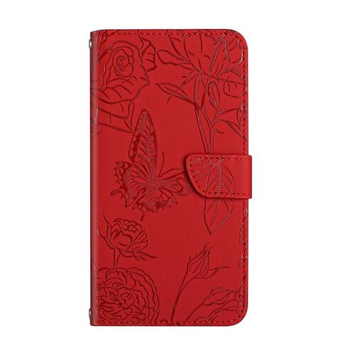 E-shop Puzdro Mezzo Book Xiaomi Redmi A3, vzor motýle - červené