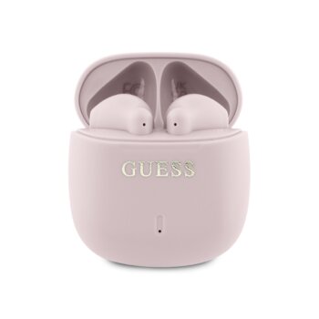 Guess Printed Classic Logo TWS Bezdrôtové slúchadlá - Ružové