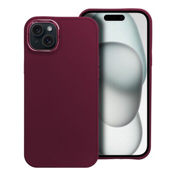 Puzdro Frame TPU iPhone 15 Plus - fialové