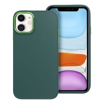 Puzdro Frame TPU iPhone 11 - zelené