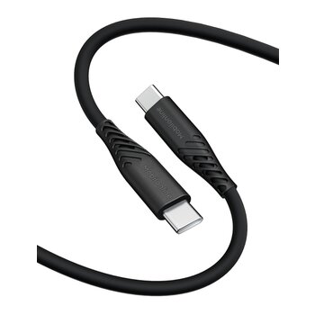 EKO KÁBEL Silikon USB-C/ USB-C 1,2 M 60W Čierna