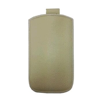 Kožené púzdro veľkosť 30 béžové s pásikom na Samsung Core, HTC One