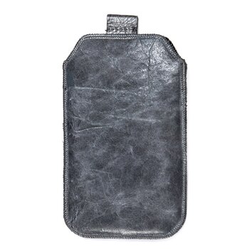 Samsung Galaxy S4, S3, S4 ACTIVE - Kožené púzdro (s pútkom ) veľkosť 27 - sivé
